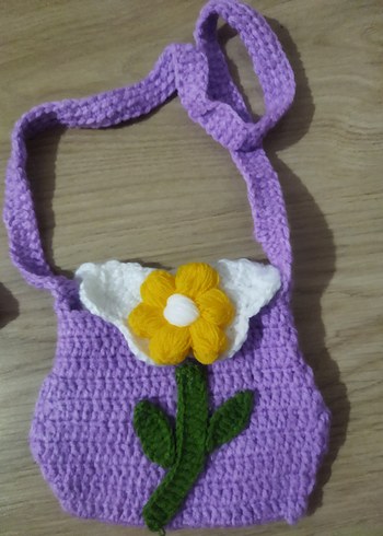 Beden Mor Renkli Çiçekli Bebek Çantası