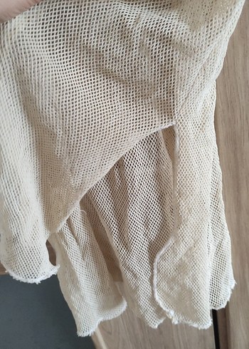 Bej Bohem Tarzı Desensiz Pareo - Görsel 2