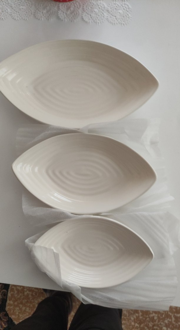 Sado 3 lü Beyaz Sunum Kabı - Görsel 2