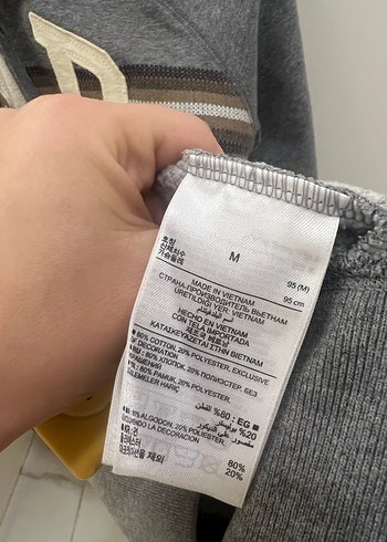 Gri Kapüşonlu Fermuarlı GAP Sweatshirt - Görsel 5