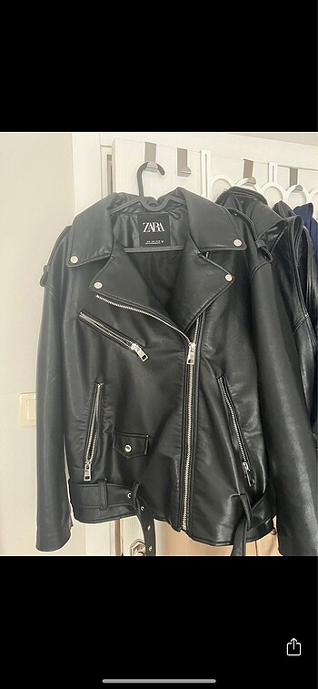 Zara Zara deri oversize biker ceket
