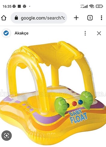 Golgelikli bebek simidi baby float 