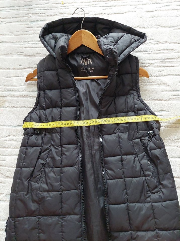 Zara Siyah Kapitoneli Fermuarlı çocuk Yelek - Görsel 5