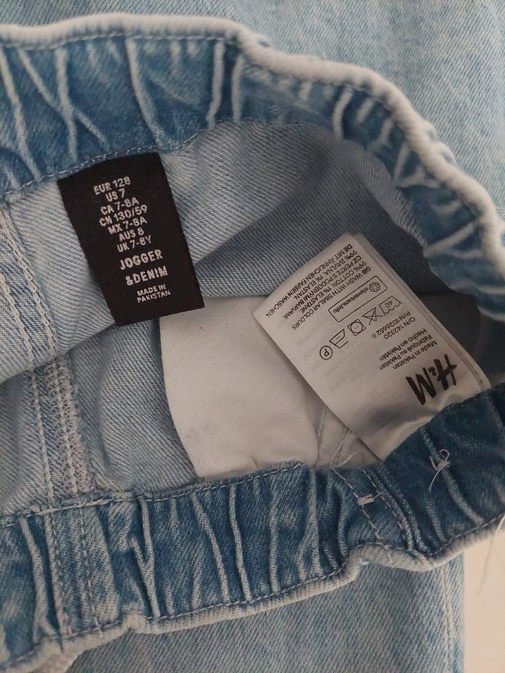 Çocuk H&amp;M Bol Kesim Midi Kot Pantolon - Görsel 4