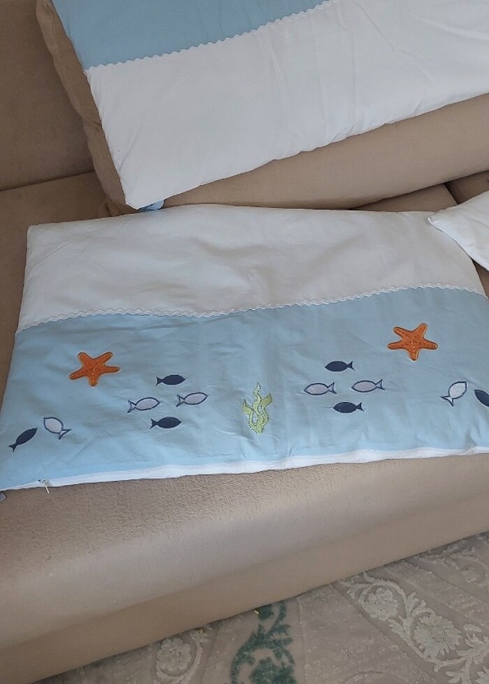 Bebek yataği nevresimli kenar seti - Görsel 2