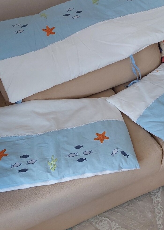 Bebek yataği nevresimli kenar seti - Görsel 3