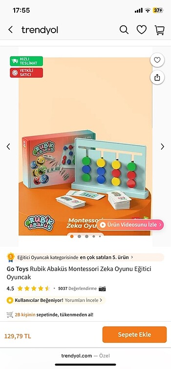  Beden Rubik Abakus Zeka oyunu