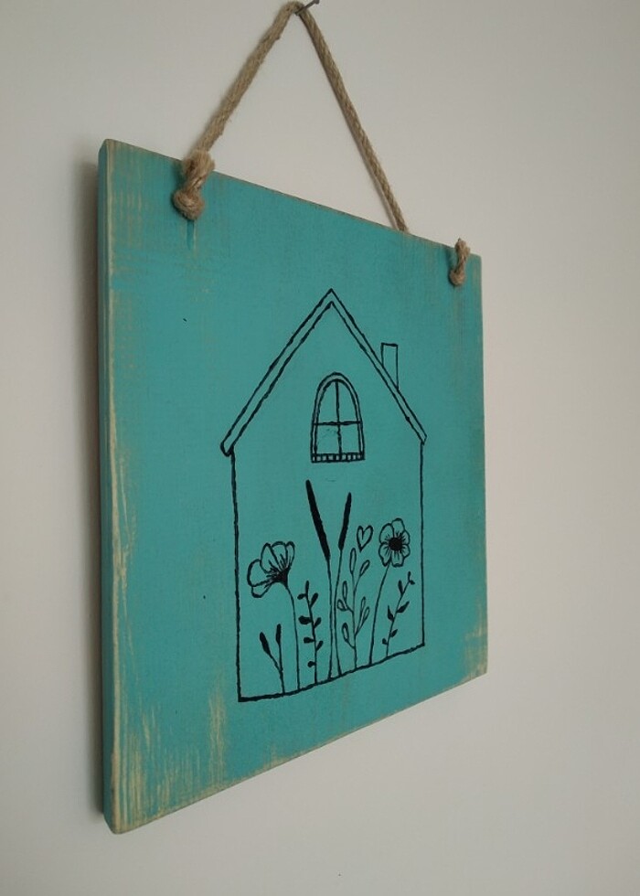 El emeği Ahşap duvar aksesuarı - Görsel 2