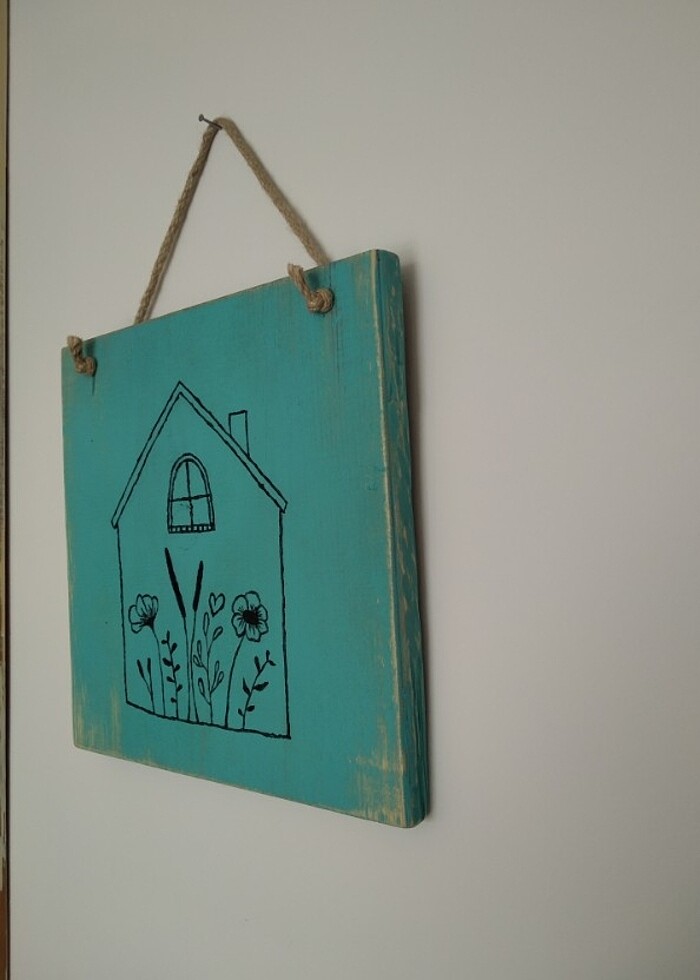 El emeği Ahşap duvar aksesuarı - Görsel 3