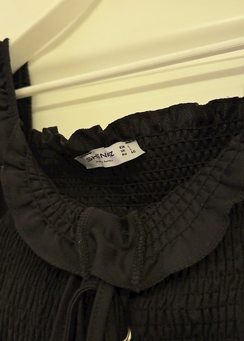 Siyah Fırfırlı Gotik Mini Bluz - Görsel 2