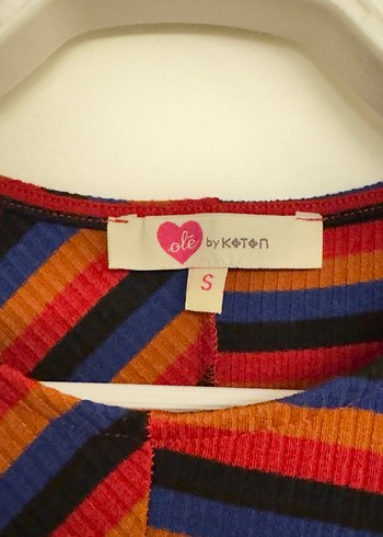 Çizgili Uzun Triko Elbise - Görsel 2