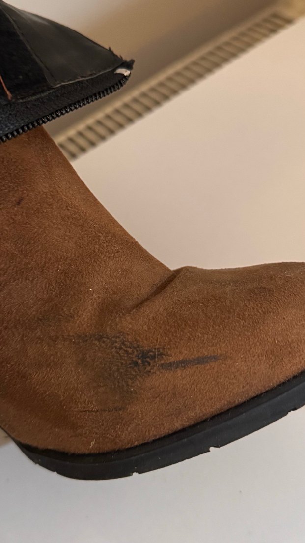 Kahverengi Süet Kadın Dolgu Topuklu Bot - Görsel 5