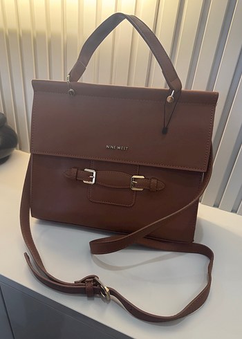 Kahverengi Kadın Deri Tokalı El Çantası - Görsel 3