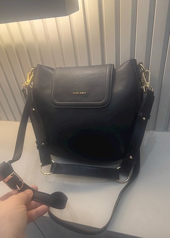 Siyah Deri Kadın Omuz Çantası - Görsel 3