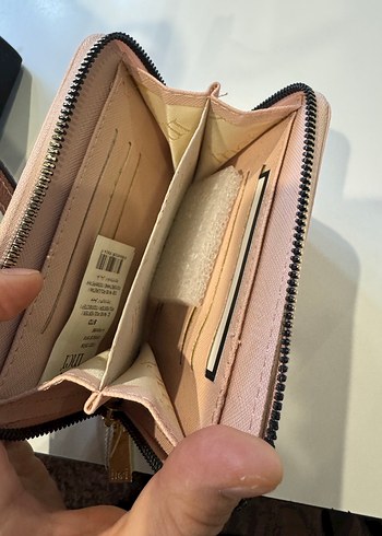 İnci Marka Pembe Deri Kadın Cüzdan - Görsel 3