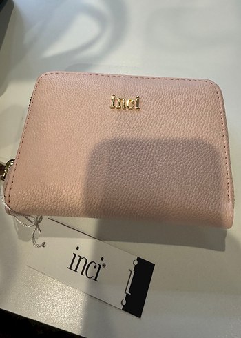 İnci Marka Pembe Deri Kadın Cüzdan - Görsel 2