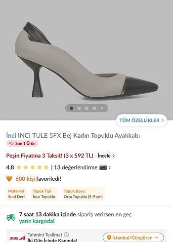 Beyaz Siyah Topuklu Kadın Stiletto - Görsel 10