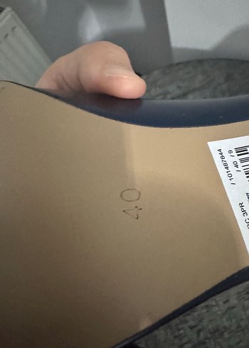 Zara Mavi Parlak Stiletto Topuklu Kadın Ayakkabı