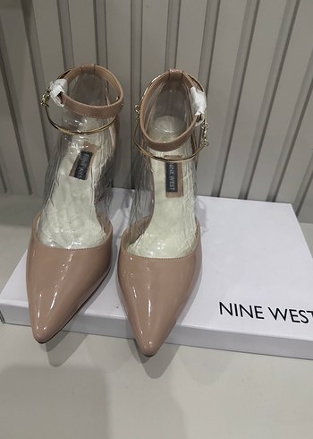 38 Beden Bej Tokalı Stiletto Kadın Ayakkabı