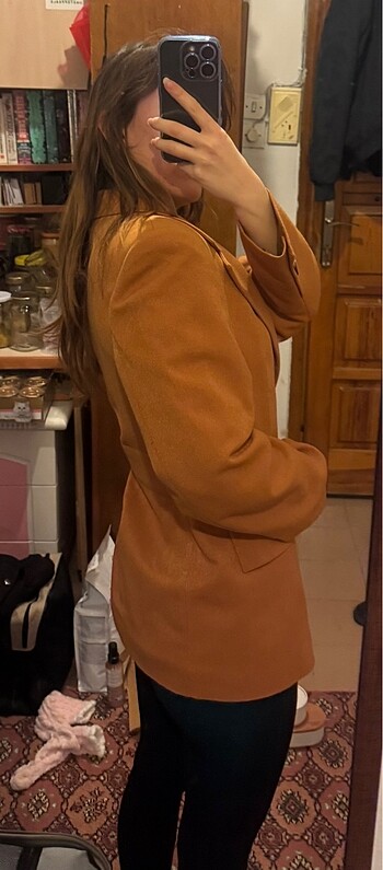 38 Beden camel Renk Brovo marka blazer ceket