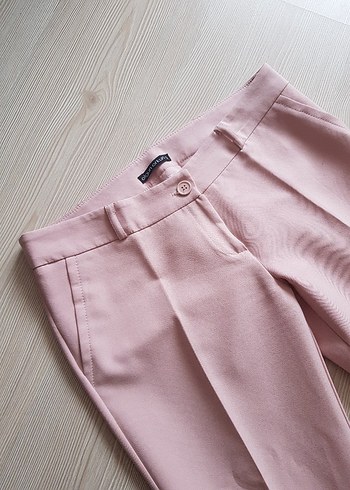 Pudra Renk Kumaş Pantolon - Görsel 2