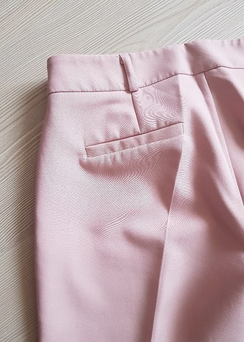 Pudra Renk Kumaş Pantolon - Görsel 4