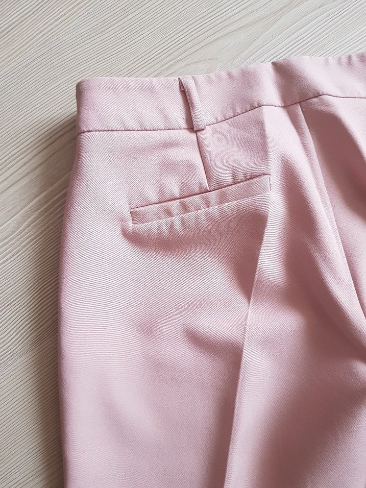 Pudra Renk Kumaş Pantolon - Görsel 4
