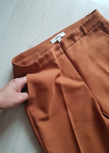 Tarçın Renk Kumaş Pantolon - Görsel 3