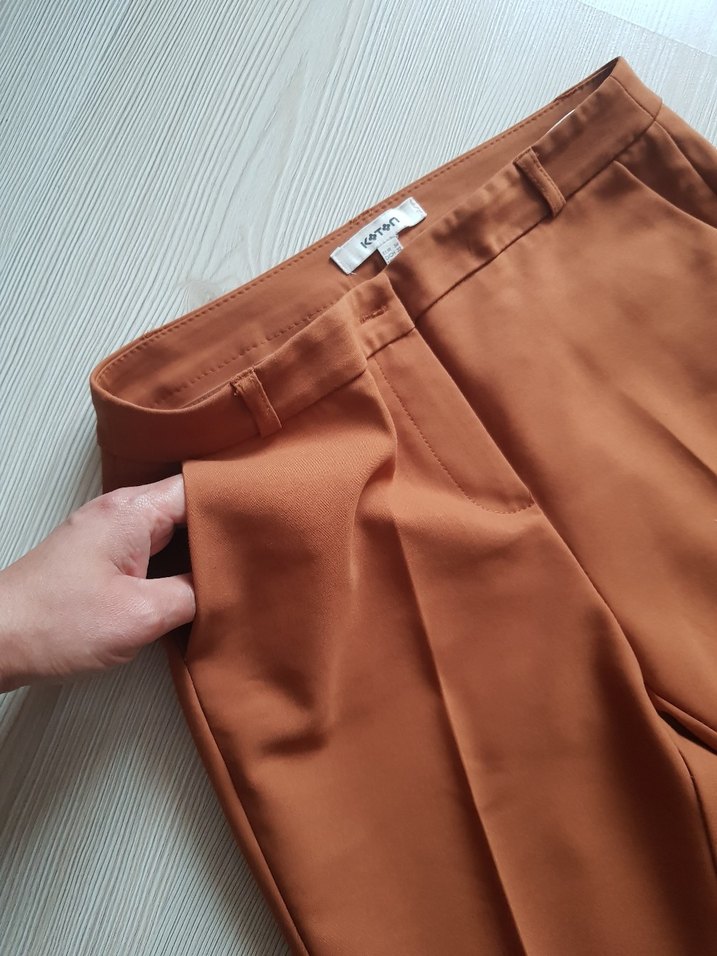 Tarçın Renk Kumaş Pantolon - Görsel 3