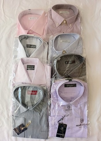 Gömlekler karışık hepsi birden uzun  kısa kollu fırsat ürünleri - Görsel 12