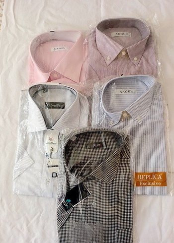 Gömlekler karışık hepsi birden uzun  kısa kollu fırsat ürünleri - Görsel 2