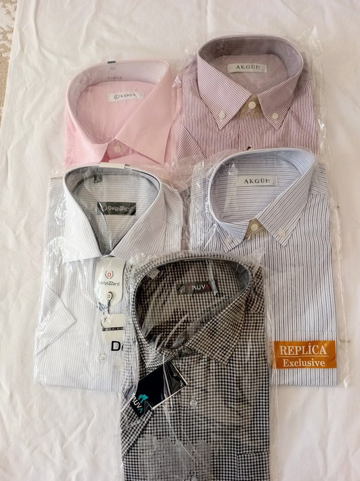 Gömlekler karışık hepsi birden uzun  kısa kollu fırsat ürünleri - Görsel 2