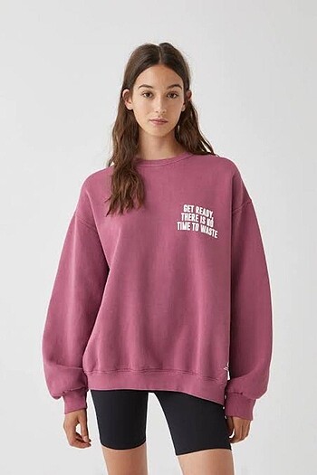 Ön ve arkası baskılı sweat