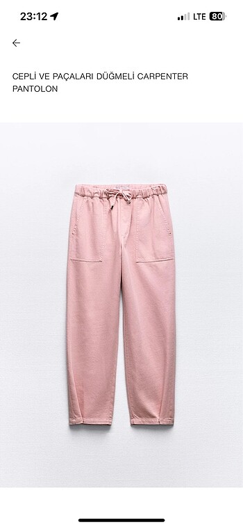 Zara pantolon