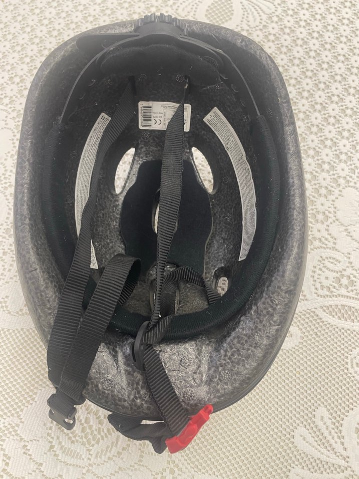 Mavi Biker Çocuk Kask Velcro Bantlı - Görsel 2