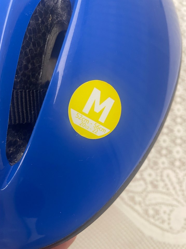 Mavi Biker Çocuk Kask Velcro Bantlı - Görsel 4