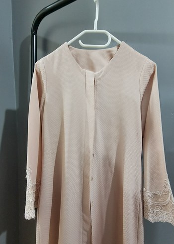 Pudra Rengi, Özel Dikim Dantel Detaylı Kap - Görsel 2