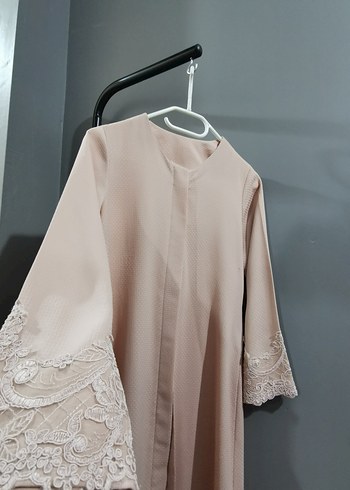 Pudra Rengi, Özel Dikim Dantel Detaylı Kap - Görsel 5