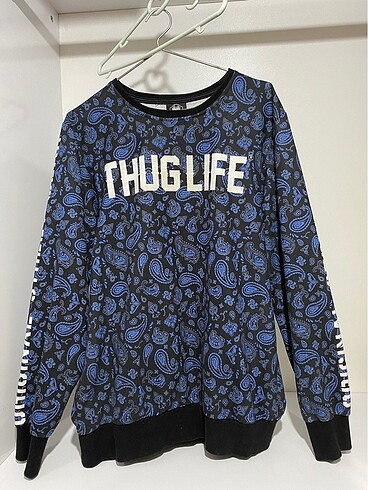 THUG LIFE İnce sweatshirt