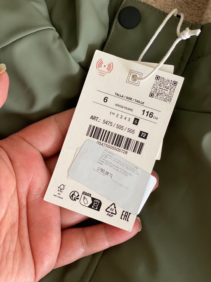 Zara etiketli mont - Görsel 5