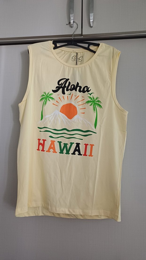 Beyaz Baskılı Erkek Kolsuz Şortlu Pijama Takımı - Görsel 3