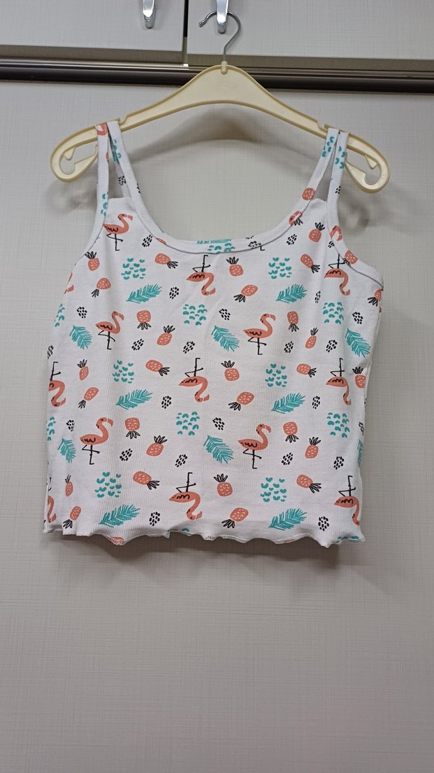 Beyaz Desenli Kadın Mini Pijama Takımı - Görsel 3