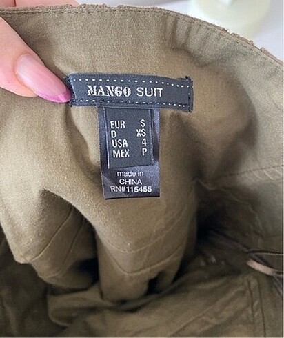 s Beden Mango straplez mini elbise