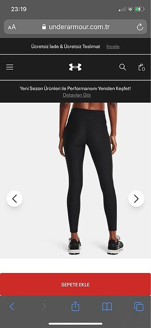 Under armour kadın siyah tayt