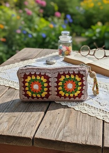 Nakışlı Bohem Kadın El Çantası - Görsel 2