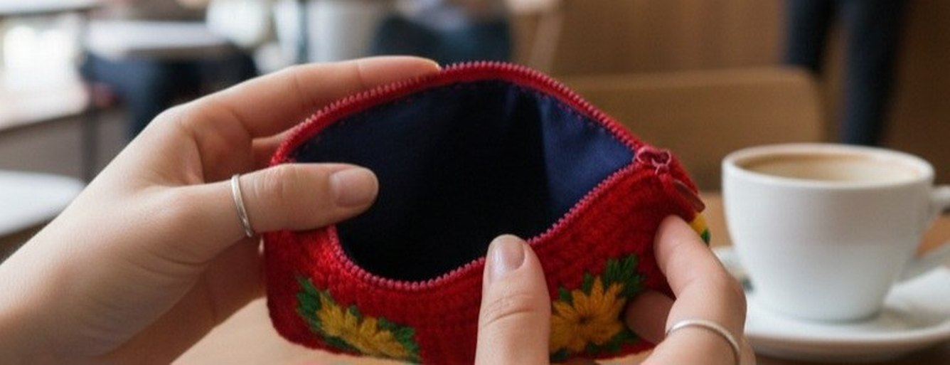 Renkli Nakışlı Örgü Bohem Kadın Portföy Çanta - Görsel 2