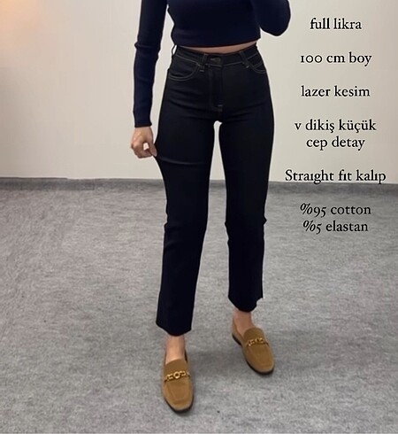 28 Beden MASSİMO DUTTİ LACİVERT YÜKSEK BEL STRAIGHT JEAN