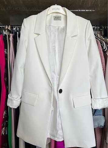 Zara Beyaz blazer ceket