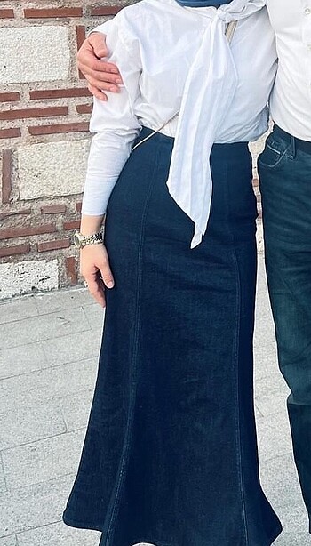 Zara Zara balık kot etek