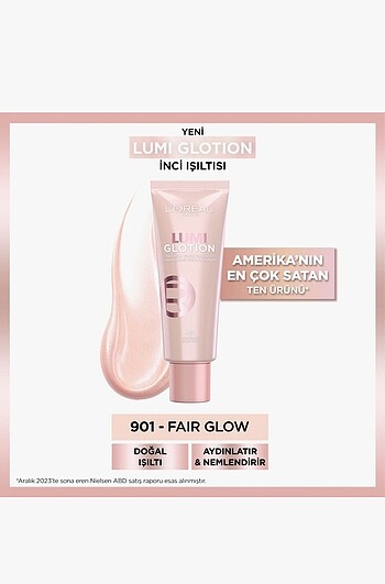 L'Oréal Paris Glotion All-In-One Doğal Işıltı 901 - Fair Glow 40
